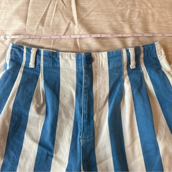 Maeve by Anthropologie Parasol Stripe Dad Shorts - Picture 8 of 9